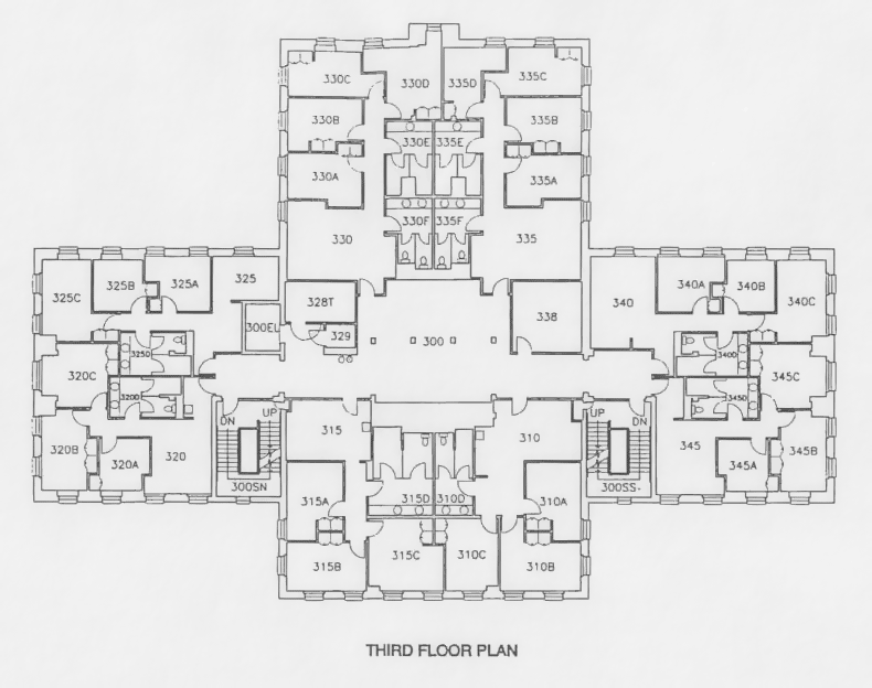 Honors third floor plan