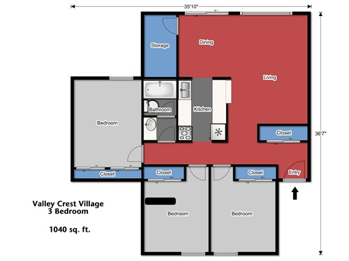 Valley Crest Three Bedroom