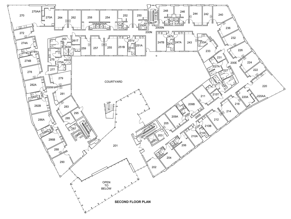 Northside second floor plan