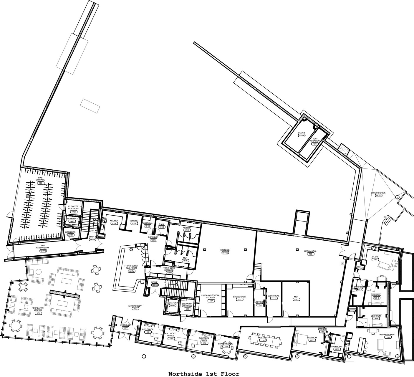 Northside first floor plan